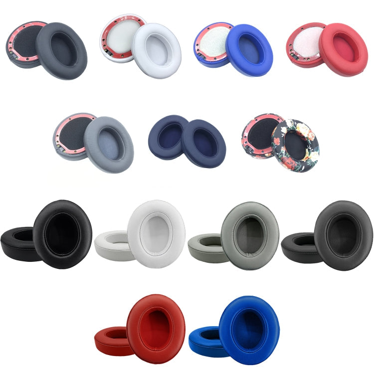 Breathable Sheepskin Blue Leather Headphone Covers for Beats Studio 2/3 - Set of 2