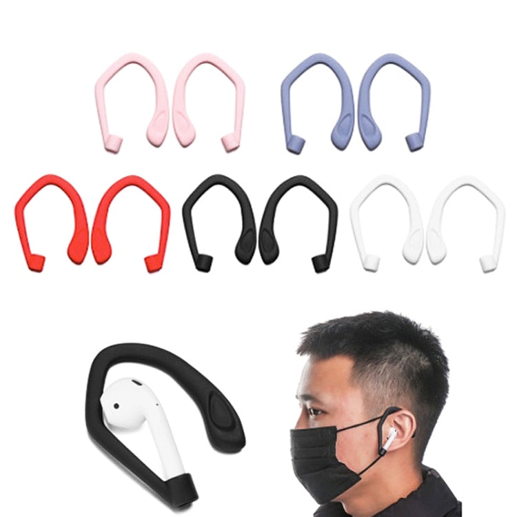 Comfortable Non-Slip Ear Hooks for Apple Airpods Pro (Red) - Pack of 50