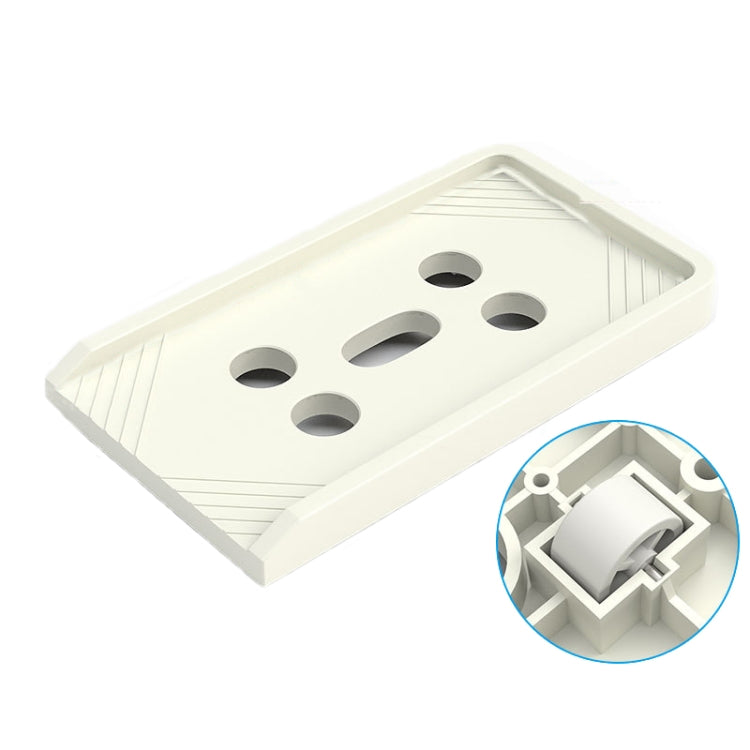 Desktop Computer Host Increased Rack with Wheels - Parallel Wheel (Apricot)