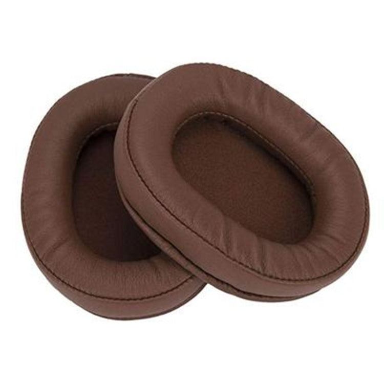 2 Pieces Headset Cushion Replacement for SONY MDR-7506 / V6 / 900ST, Brown Stitching