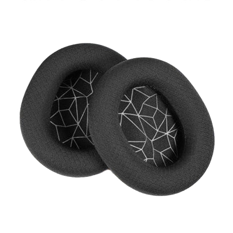 2-Piece Replacement Headset Earmuffs for SONY MDR-7506 / V6 / 900ST, Black and White Mesh