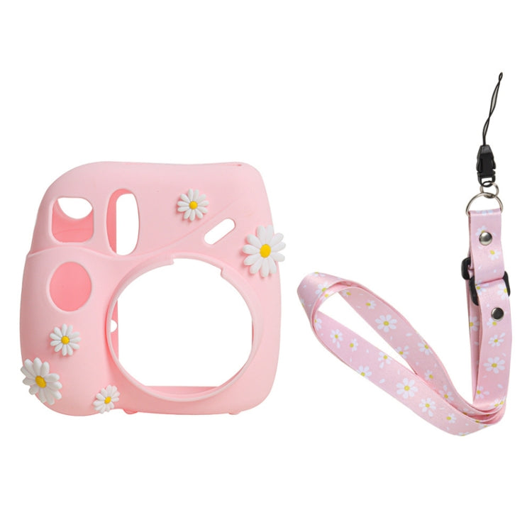 CAIUL Daisy Silicone Camera Case for FUJIFILM Instax Mini7+ (Pink)