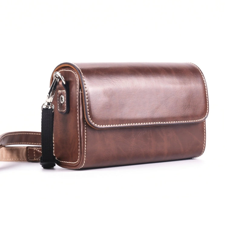 Leather Camera Case in Brown for Canon G7X3, G5X2, Sony ZV1RX1007, RICOH GR3