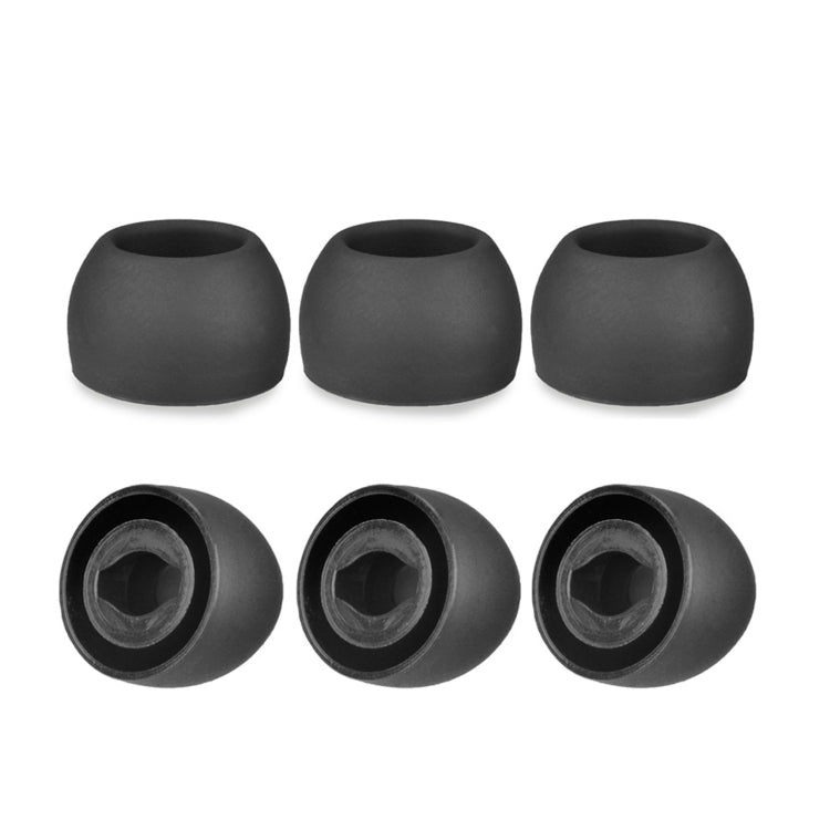 6 PCS Small Black Silicone Earplugs for TWS Samsung Galaxy Buds Pro