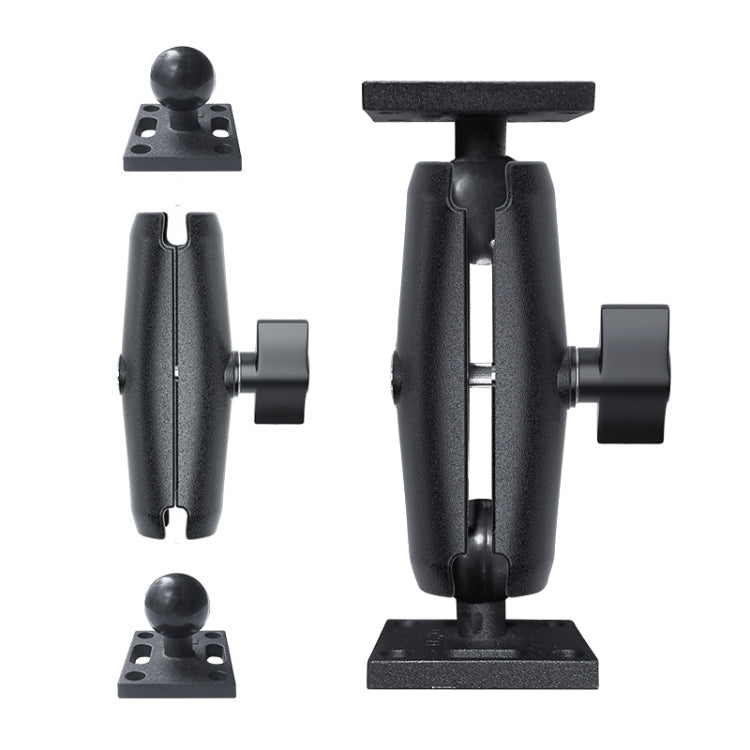 Aluminum Alloy Tablet PC Mount for Agricultural Machinery - Middle Square+Link+Middle Square Style
