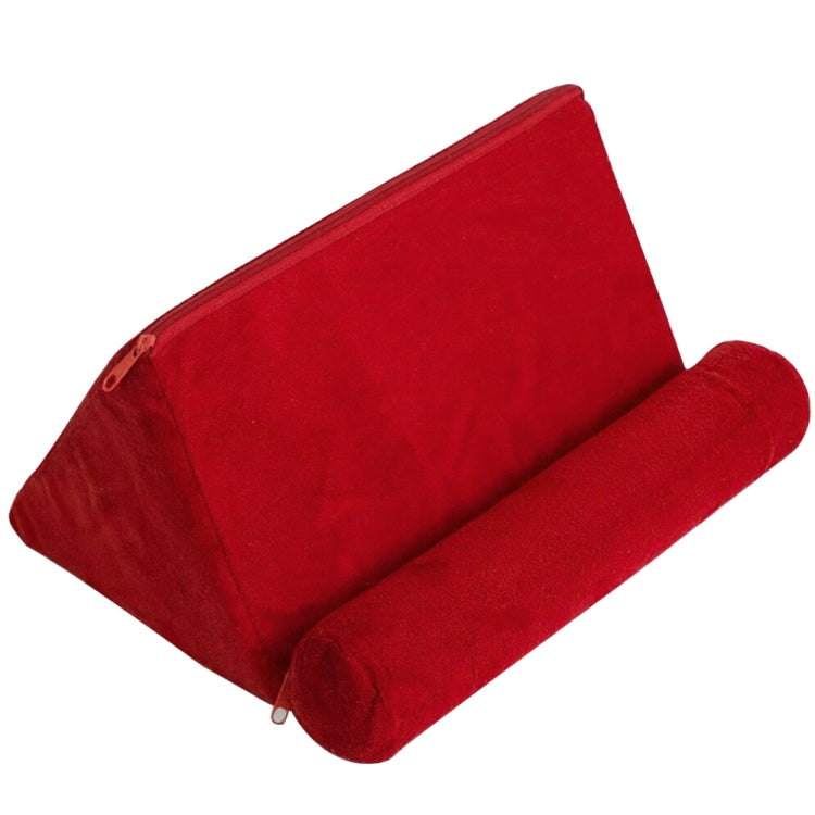 Pillow Phone Tablet Holder and Car Cushion Stand (Red)