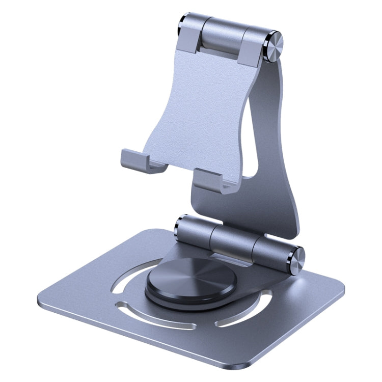 360-Degree Rotating Metal Folding Tablet Stand (Silver)