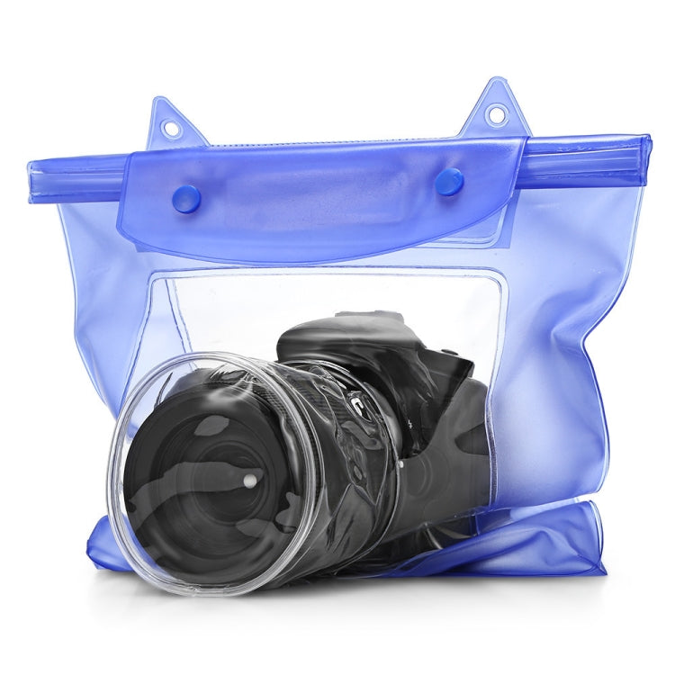 Waterproof SLR Digital Camera Bag with Cute Fish Design (Blue)