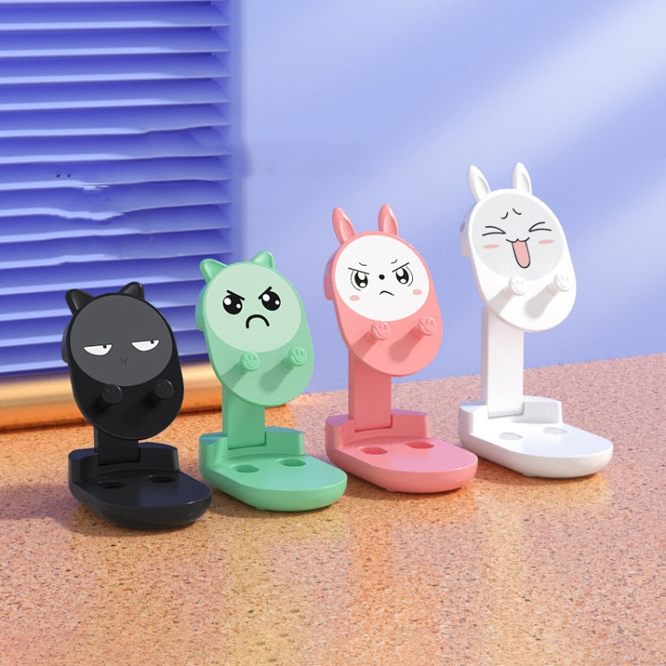 2PCS Cute Cartoon Cat Ear Green Mobile Phone and Tablet Stand