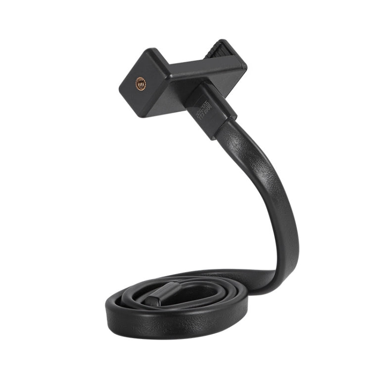 Adjustable Mobile Phone Live Broadcast Support with Bending Hose and Double Hole Phone Clip