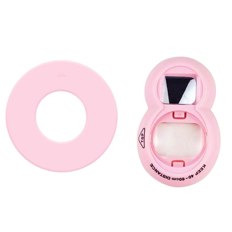 Mini Digital Camera Lens Selfie Mirror + Auxiliary Circle Set for FUJIFILM Instax Mini 7+ (Pink)