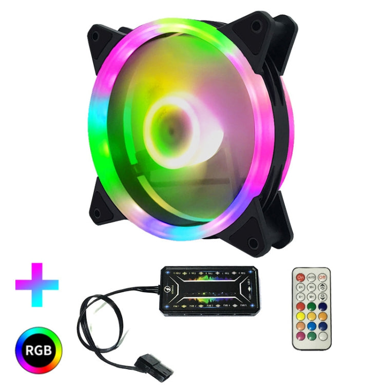 Luminous RGB CPU Radiator with 1 Fan and Remote Control