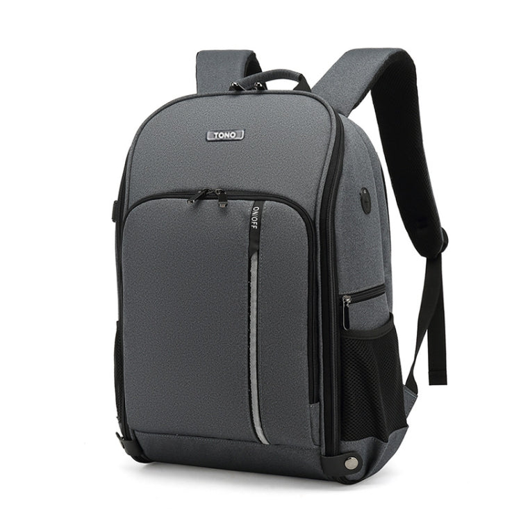 TONO LED Light SLR Camera Backpack With USB Port(Grey)