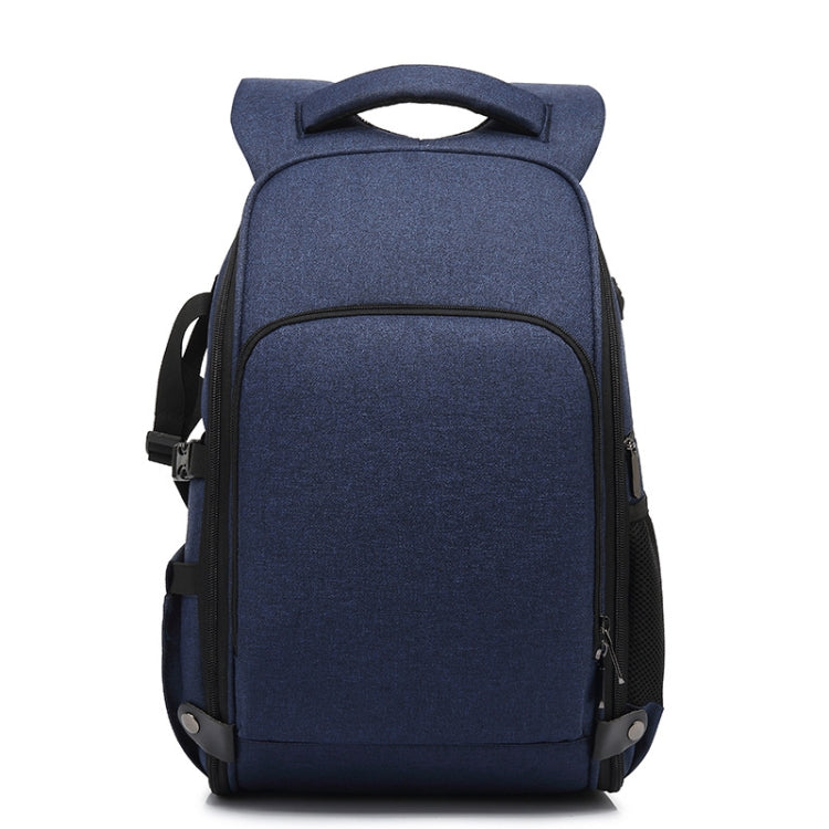 SLR Waterproof Photography Backpack with Customizable Storage (Blue)