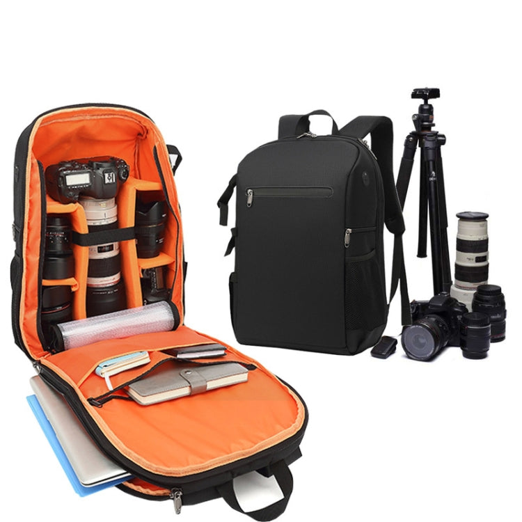 Photography Backpack with 17 Inch Laptop Compartment (Grey, Waterproof)
