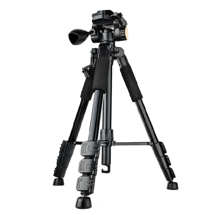 QingZhuangShiDai Q111 Aluminum Alloy Mobile Phone Camera Photography Tripod - Black