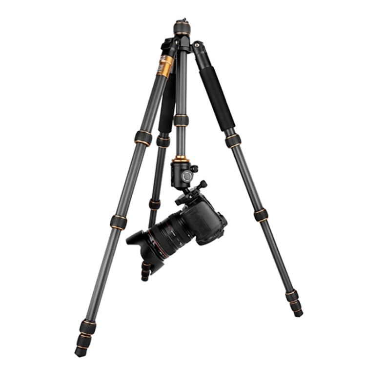 Portable Carbon Fiber Camera Tripod with 360-Degree Panoramic Head