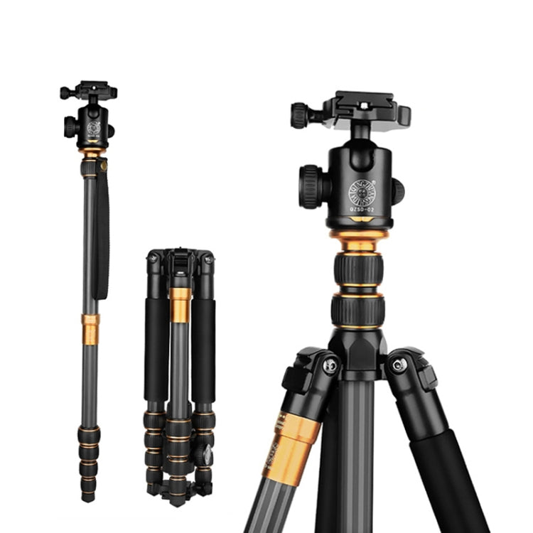 Portable Carbon Fiber Camera Tripod with 360-Degree Panoramic Head