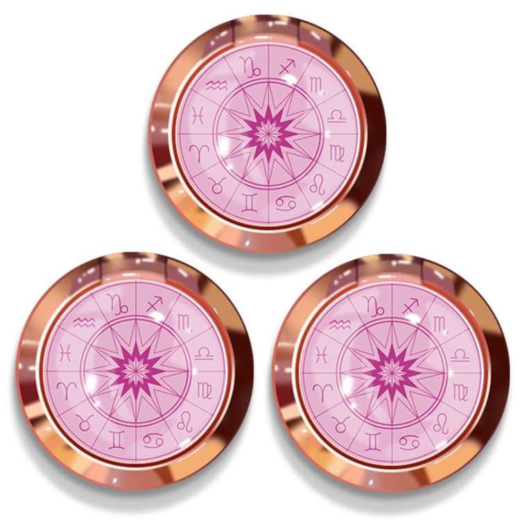 Epoxy Zodiac Mobile Phone Ring Holder Set of 3 (Cherry Purple)