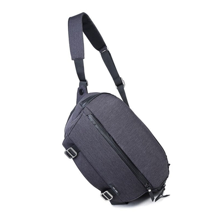 Water-Resistant Crossbody Camera Bag for SLR Camera, 10L Dark Gray
