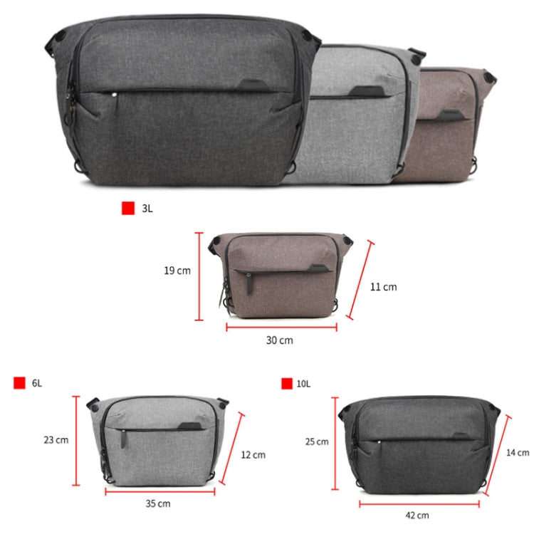 Waterproof SLR Camera Messenger Bag in Coffee Brown, 10L