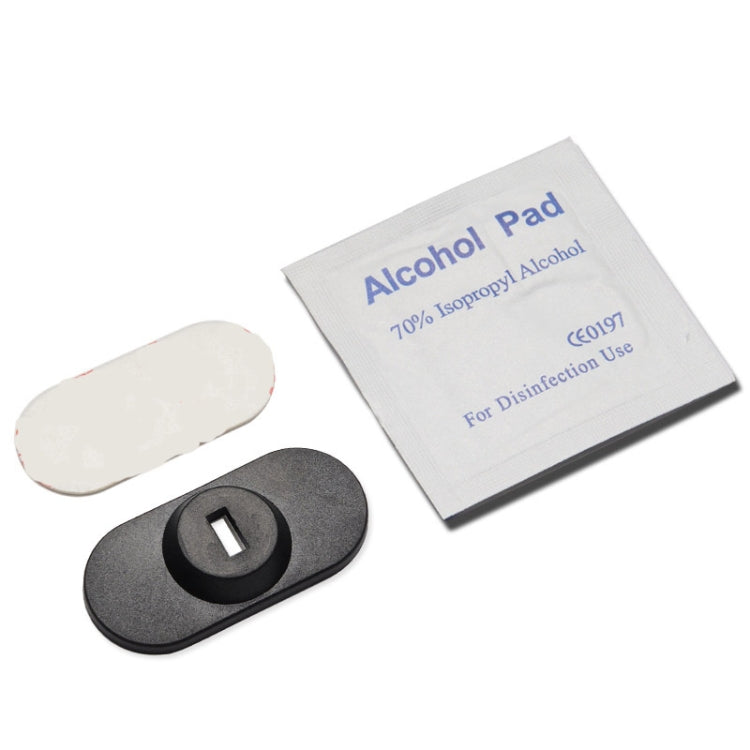 2 Pieces Black Mobile Phone and Computer Anti-Theft Keyhole Base