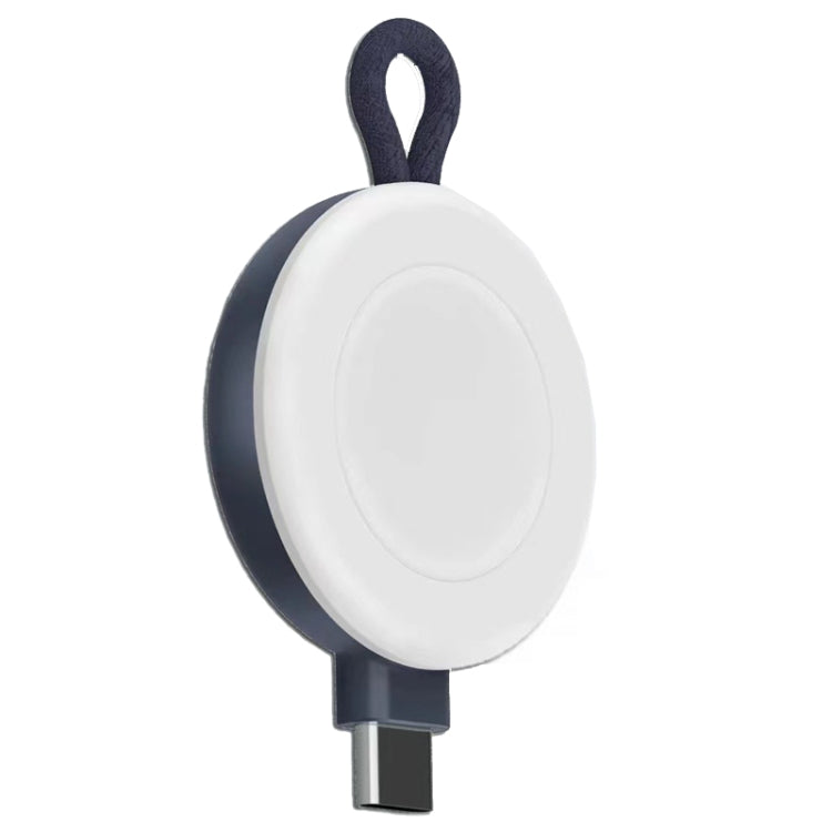 Mini Portable Apple Watch Wireless Charger with Magnetic Positioning (Black White)