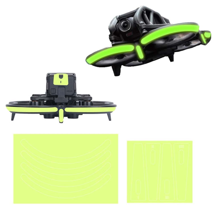 Night Reflective Fluorescent Green Decorative Stickers for DJI Avata