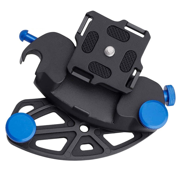 Blue Waist Buckle for GoPro and SLR Cameras with Quick Hanging Function