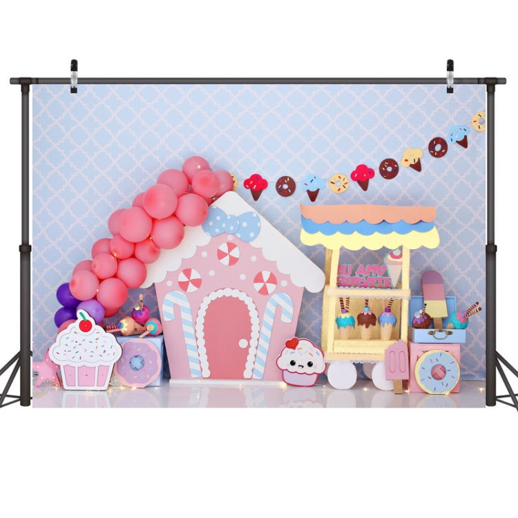 Birthday Party Shooting 3D Printed Background Cloth - 2.1m x 1.5m (4716)