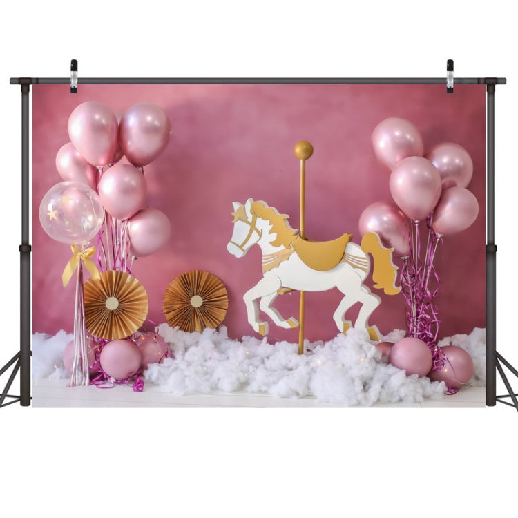 Birthday Party 3D Printed Background Cloth - Festive Balloon Design