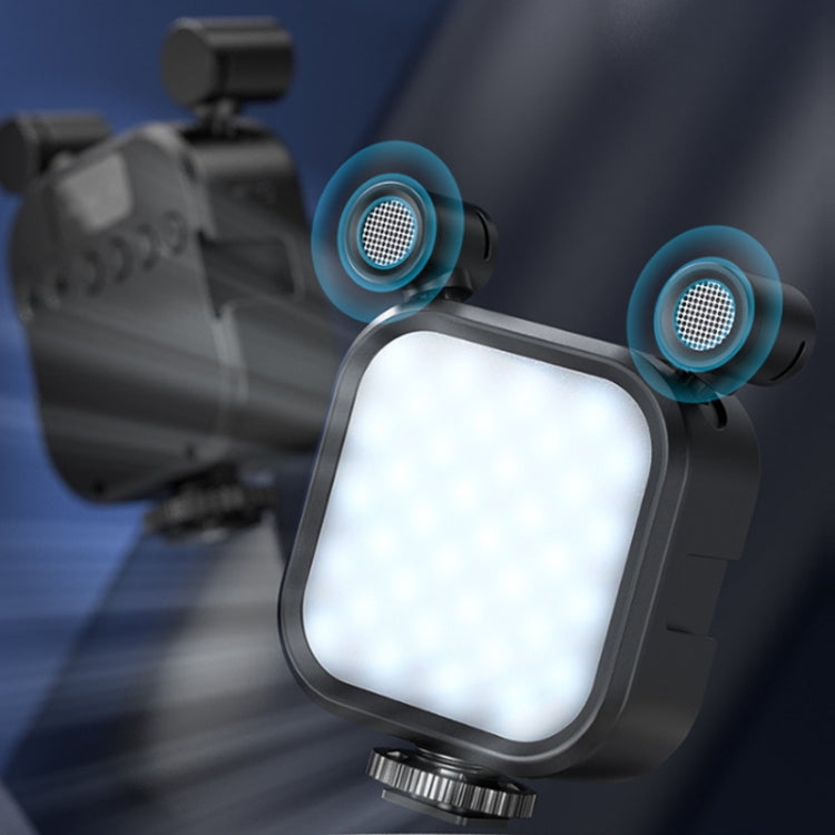 MAMEN V13 Multi-Angle Stereo Microphone Lights with Adjustable Color Temperature and High-Quality Audio