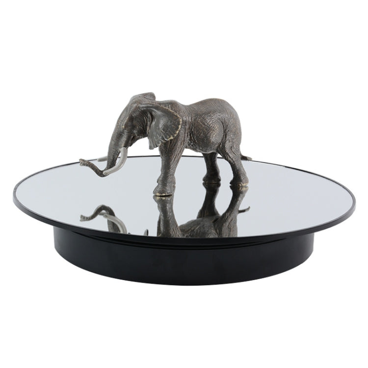 32cm Electric Photography Turntable with Adjustable Speed and Direction in Black Mirror Color
