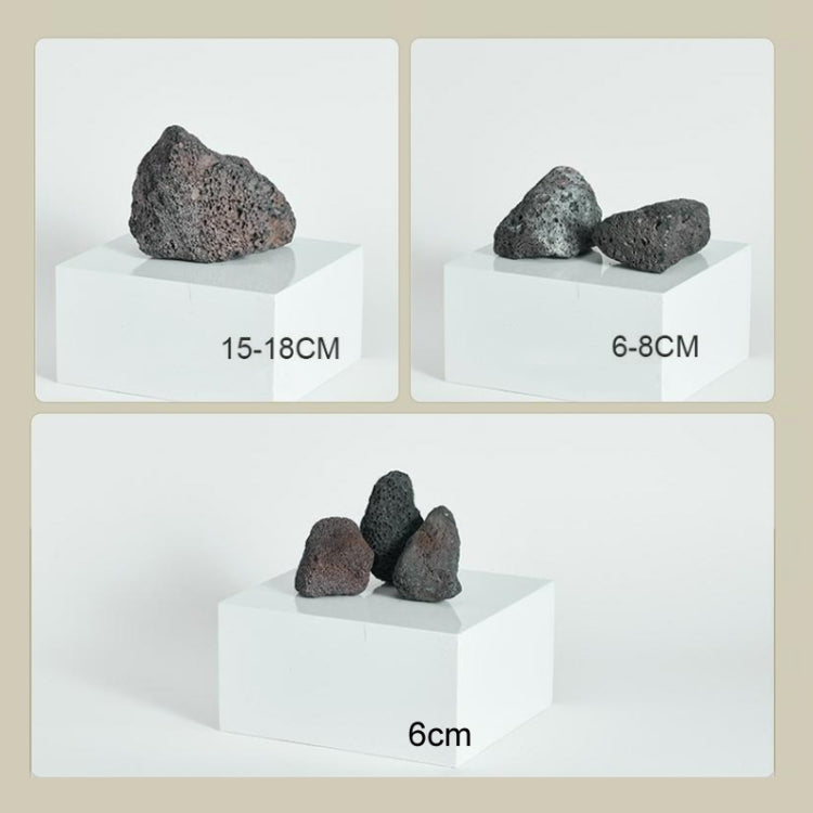 3-Piece Set of 6cm Irregular Volcanic Stone Photo Props