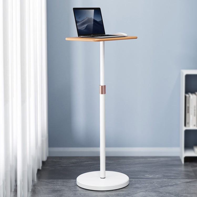 Adjustable SSKY L42 Laptop Stand for Work and Ergonomic Comfort, Primary Wood Color