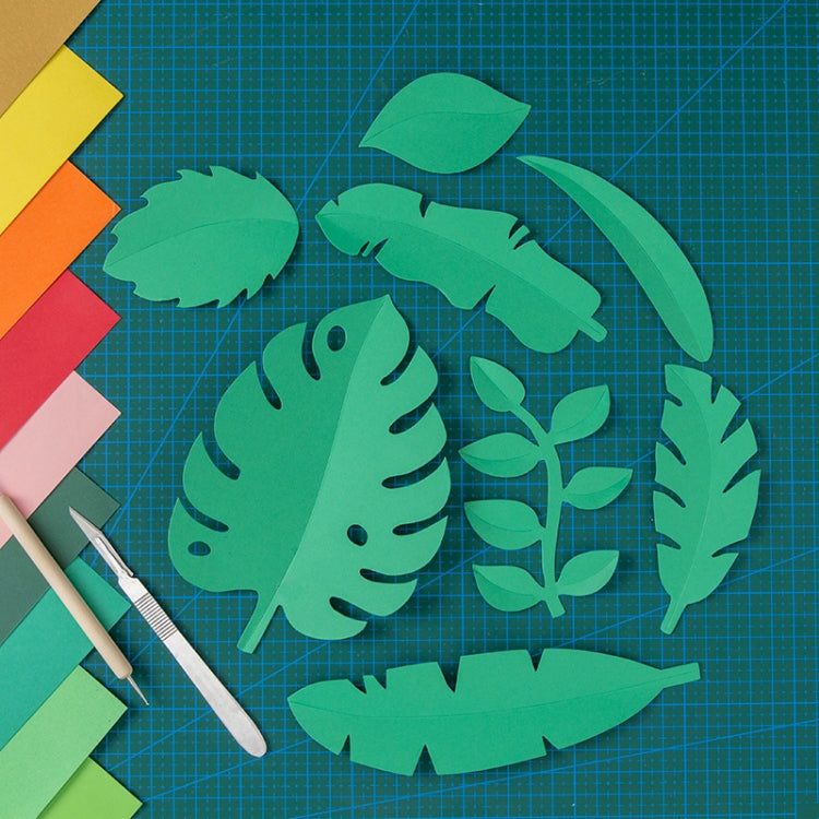 Photography Props: Intricate Paper-cut Leaf Ornaments (Christmas Green)