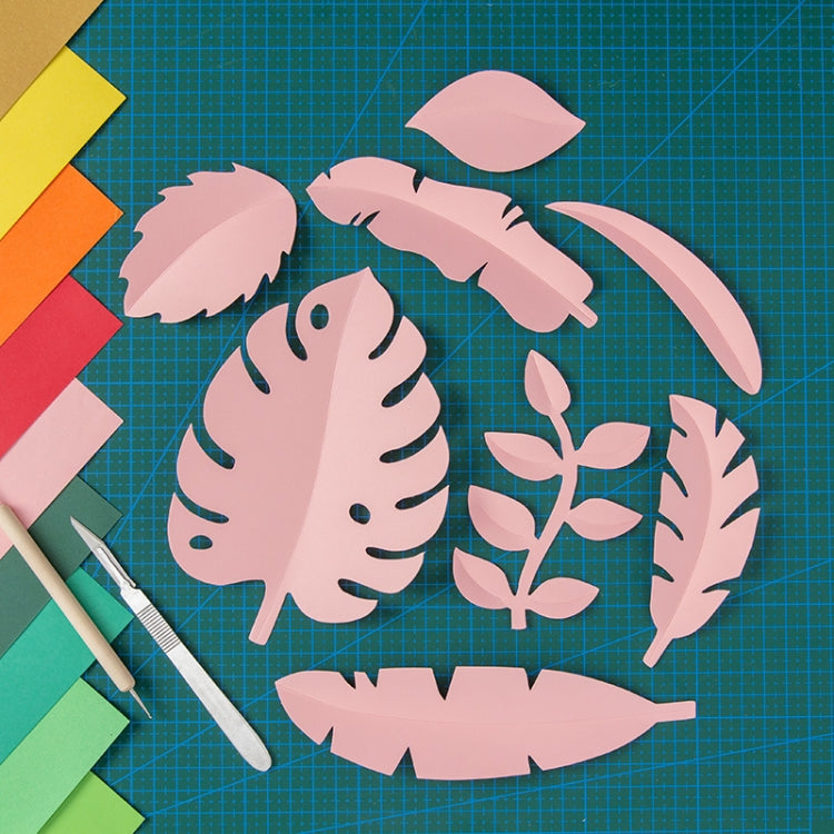 Elegant Paper-cut Leaf Photography Props in Pink