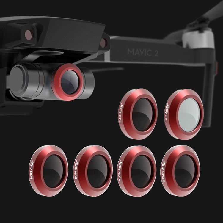 JSR For Mavic 2 Zoom Camera Filter Set with UV, CPL, ND4, ND8, and ND16 Filters