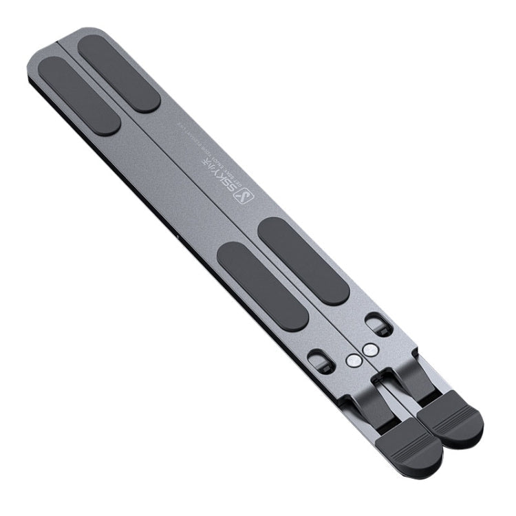 SSKY P6 Portable Laptop Stand with Heat Dissipation, Adjustable Height, and Lightweight Design (Gray)