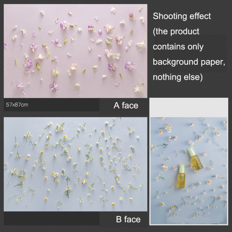 3D Blue+Pink Flower Photography Background Paper