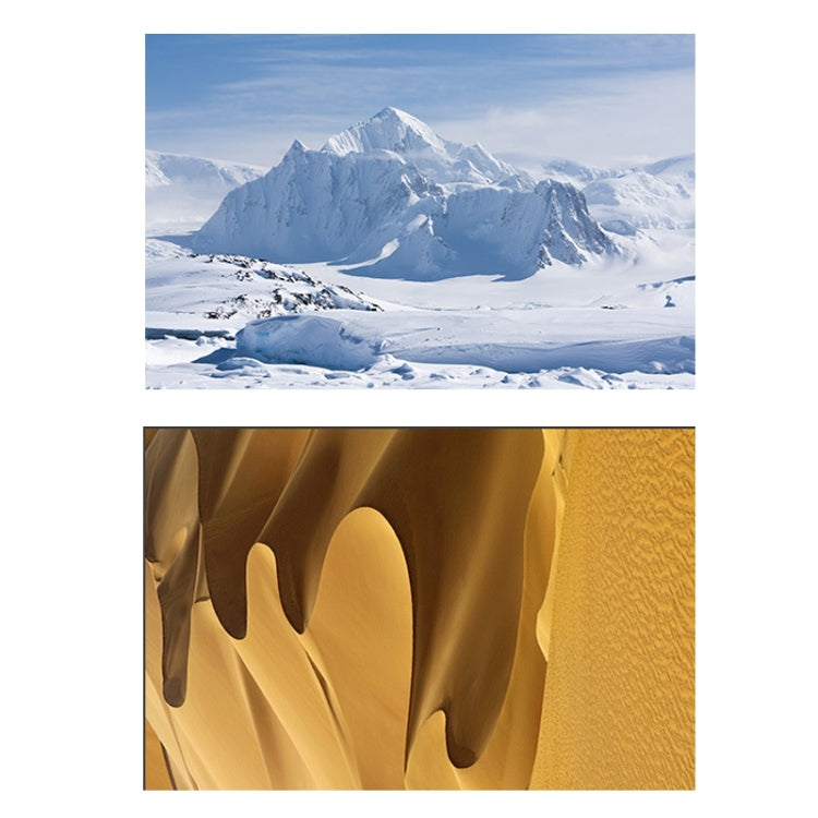 3D Dual-Sided Matte Photography Backdrop Paper (Snow Mountain+Desert)
