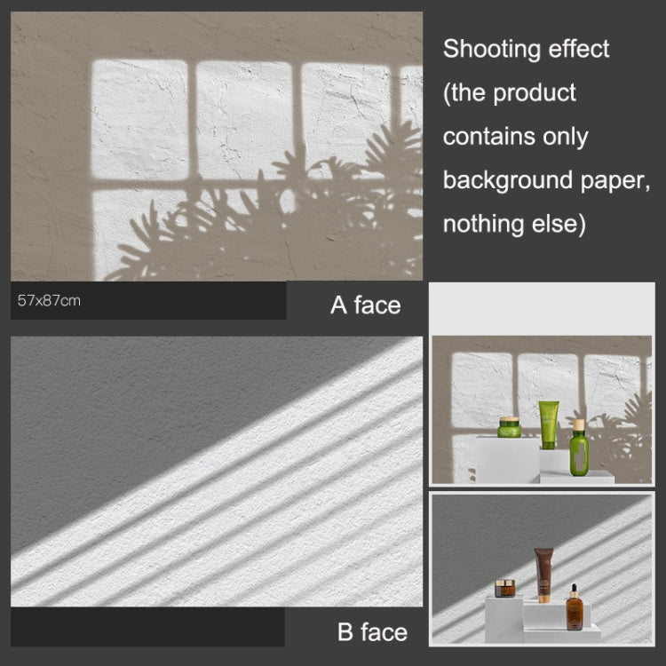 Matte Double-Sided 3D Photography Background Paper with Wall Shadow Effect
