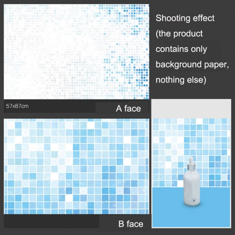 Blue Square 3D Double-Sided Matte Photography Background Paper