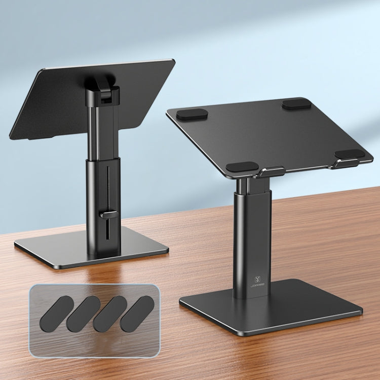 SSKY P20 Portable Laptop Stand with Adjustable Height and Rugged Aluminum Construction (Black)