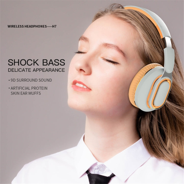 Wireless Bluetooth Headset with TF Card Support and Microphone - Black