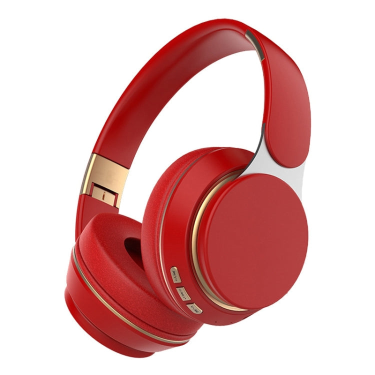FG-07S Red Foldable Wireless Headset With Microphone