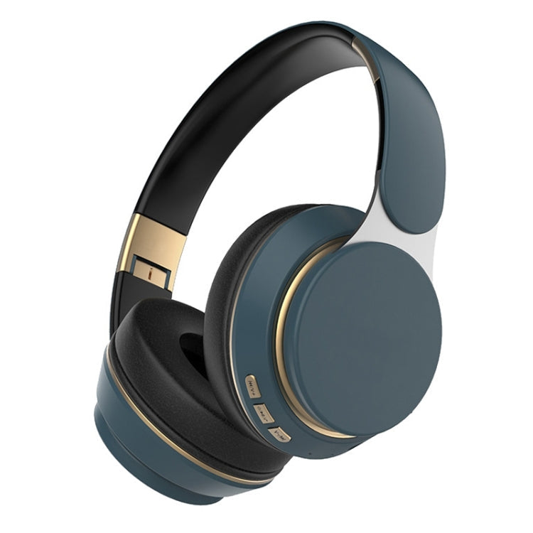 FG-07S Blue Foldable Wireless Headset with Multiple Playback Options
