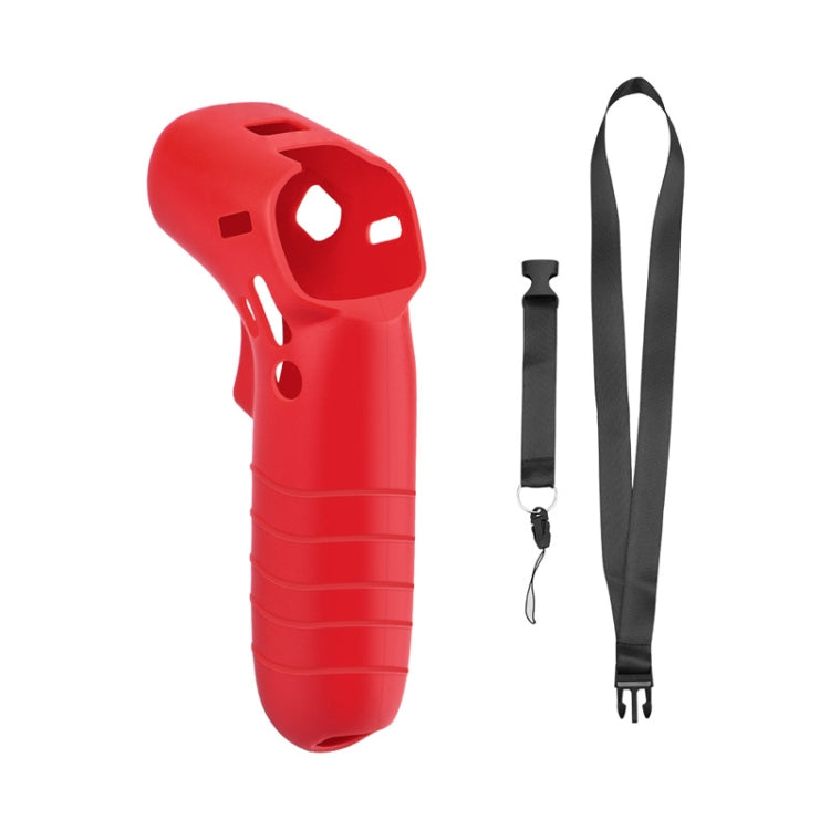 DJI FPV Combo Controller Silicone Protective Sleeve with Lanyard - Red