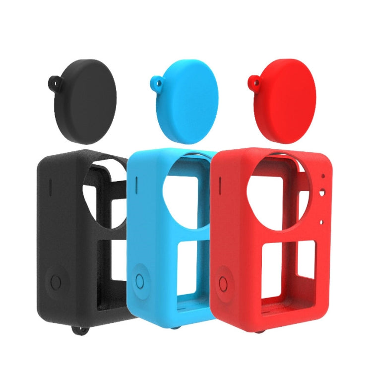 Durable Black Silicone Case with Lens Cap for DJI Osmo Action 3