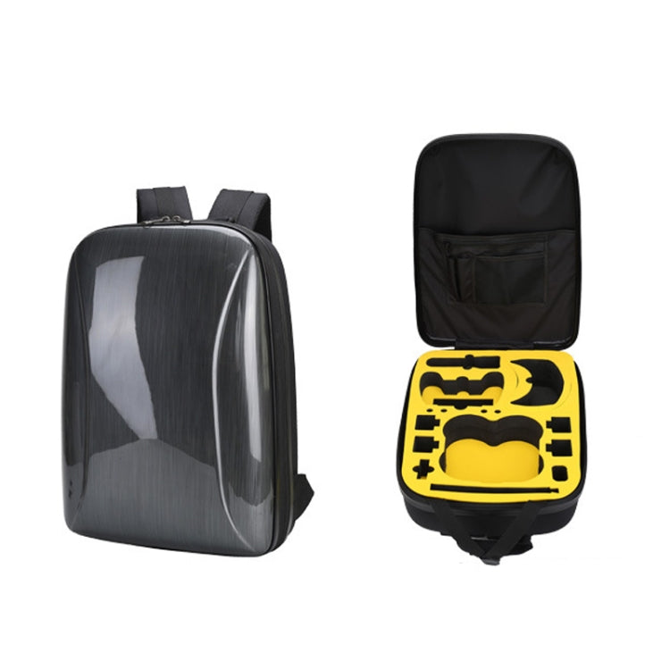 DJI AVATA Storage Bag - Hard Shell Waterproof Backpack (Brushed Gray with Yellow Inner)
